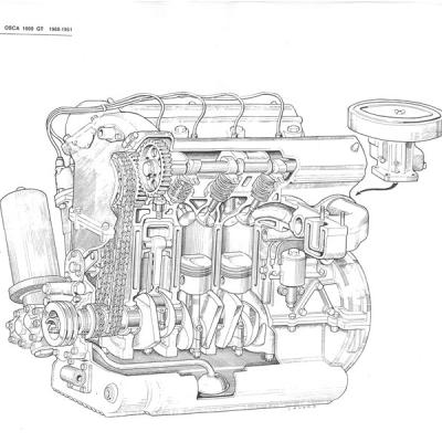 Osca 1600 Gt Engine 1960 1961