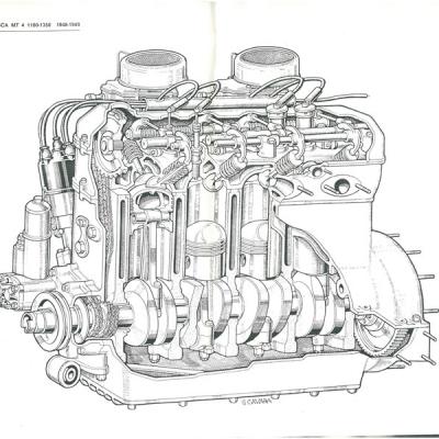 Osca Mt4 1100 1350 Inside Plug Engine 1948 1949